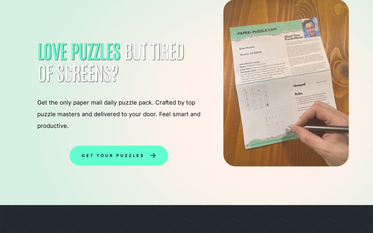 Paper Puzzle